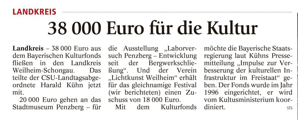 Weilheimer Tagblatt, 17.06.2016