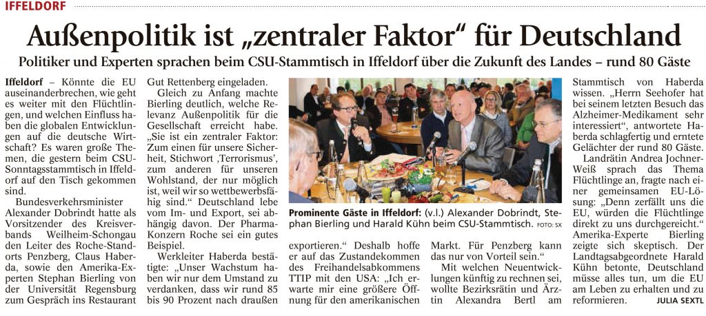 Weilheimer Tagblatt, 18.04.2016