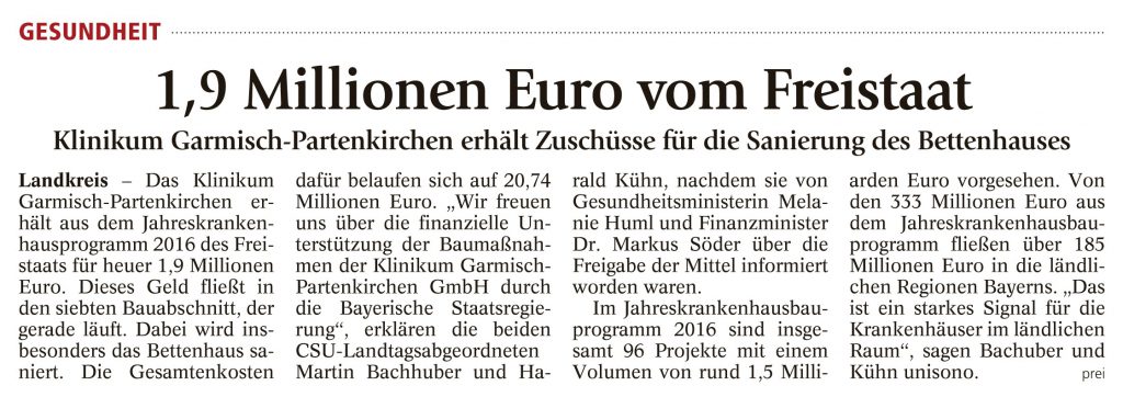Garmisch-Partenkirchner Tagblatt, 2.06.2016