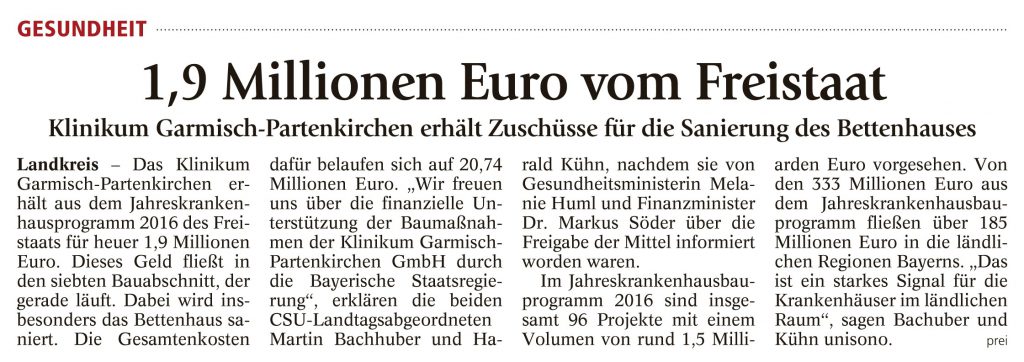 Garmisch-Partenkirchner Tagblatt, 2.06.2016