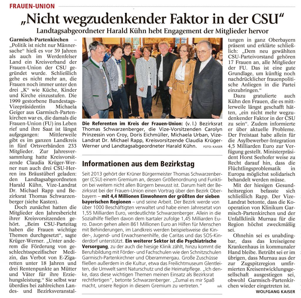 Garmisch-Partenkirchner Tagblatt, 18.04.2016